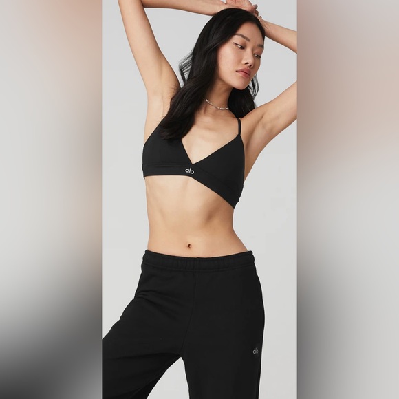 NWT Alo Splendor Bra in Black Adjustable Straps Size M - Picture 1 of 11